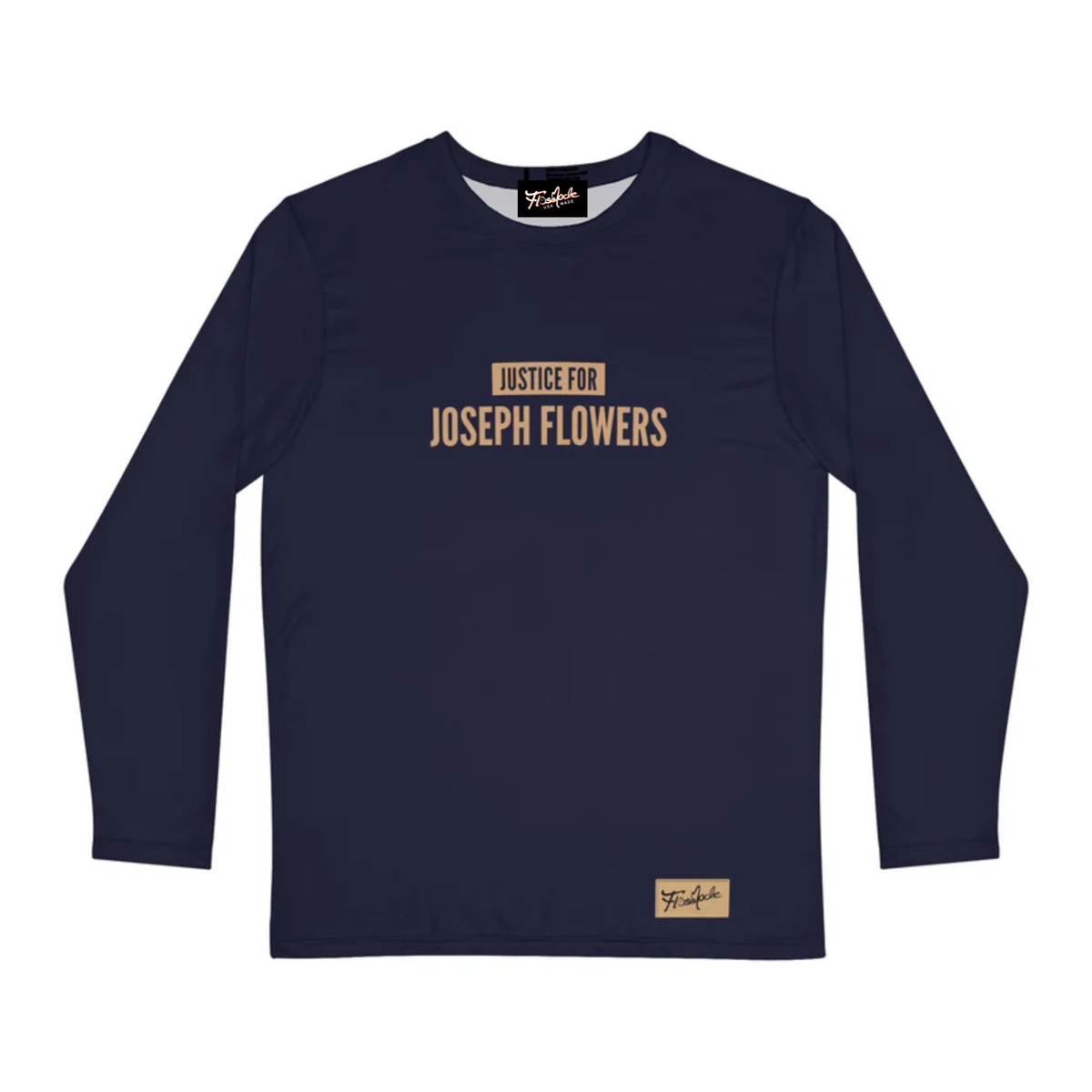 Justice For Joseph Flowers  Full Length Sleeves Navy Blue Shirt
