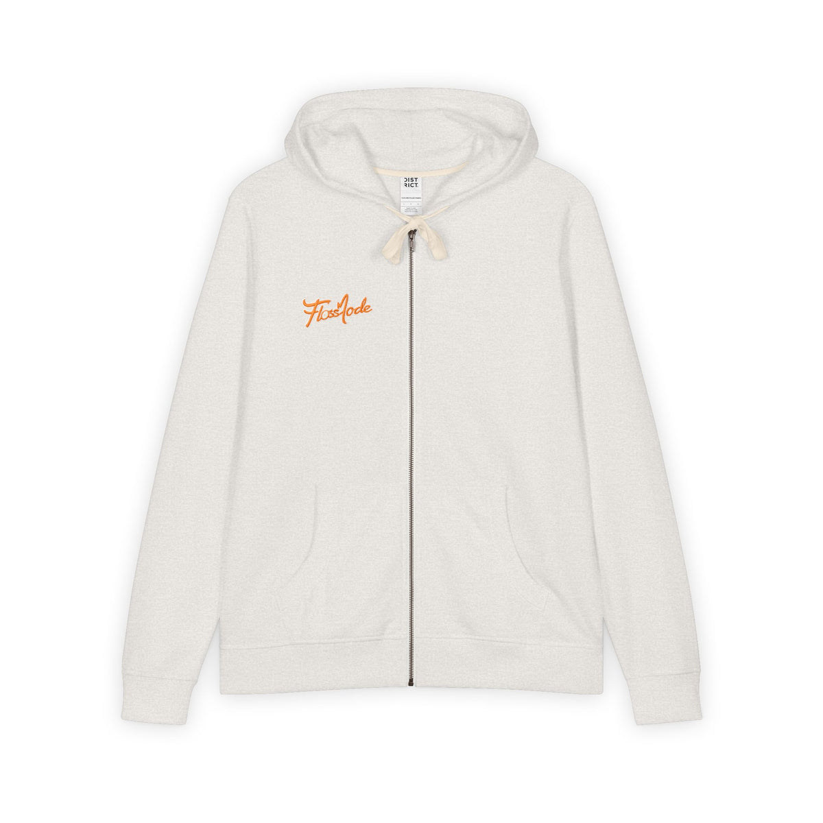 Ember Script Zip Hoodie — 'Firefly' Minimal Chest Logo