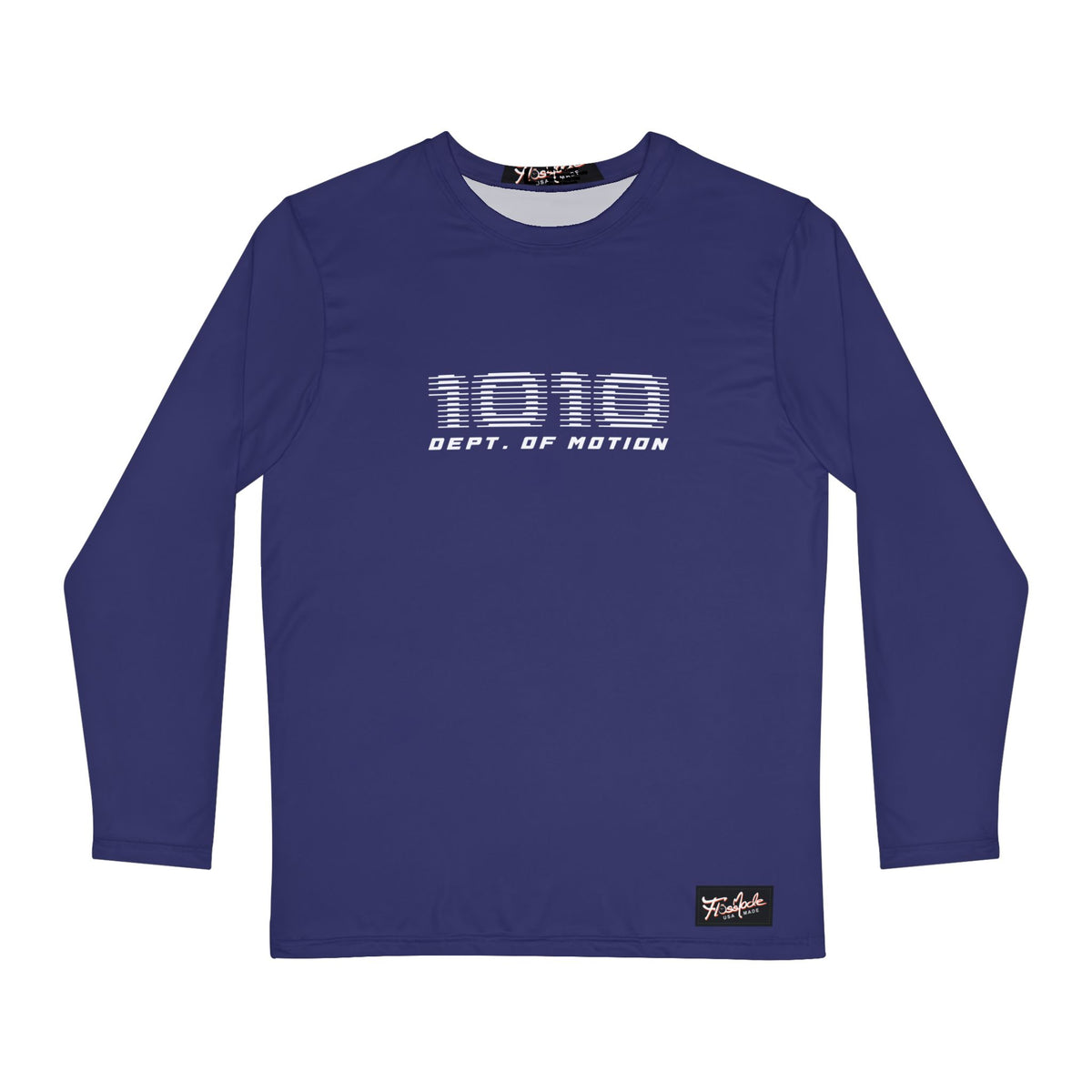 1010 Dept. of Motion -   Full Length Sleeves Blue Color Men's Athletic Graphic Tee