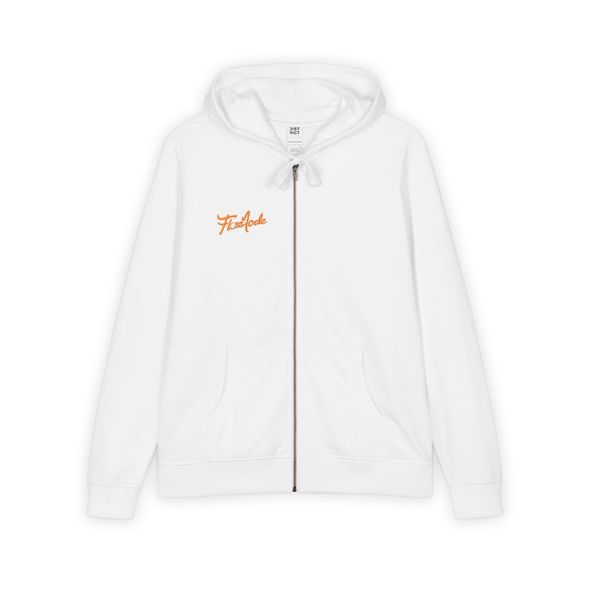 Ember Script Zip Hoodie — 'Firefly' Minimal Chest Logo