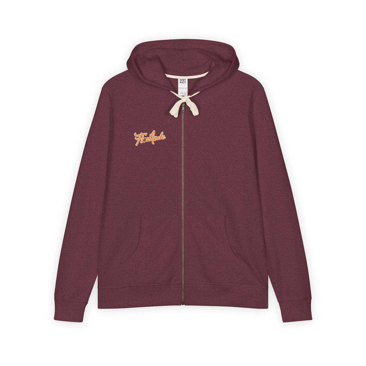 Ember Script Zip Hoodie — 'Firefly' Minimal Chest Logo